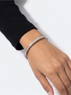 Brighton Secret of Love Silver Tone Hinged Bracelet NWT